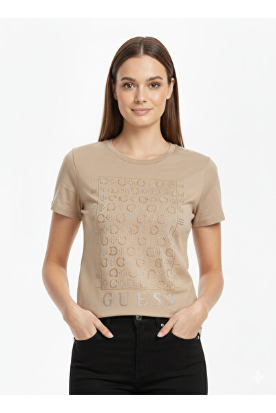 Guess Ss Naty Tee Women's Graphic T-Shirts Q4Bi06Kak90 - G118