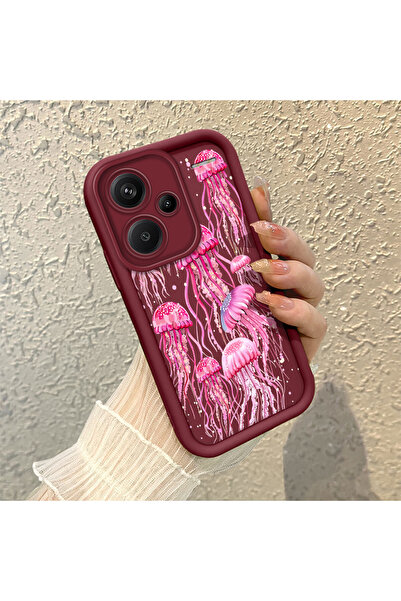 Hontinga جراب هاتف سيليكون بنمط ميديوزا متوافق مع كاميرا شاومي ريدمي نوت 13 ب...