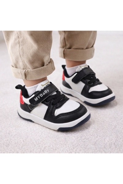 HANNA Black sneakers with white inserts for children - MyBaby