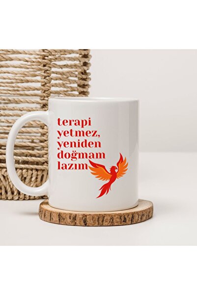 kubdekor Therapy Is Not Enough, I Need to Be Reborn, Printed Mugs Written on ...