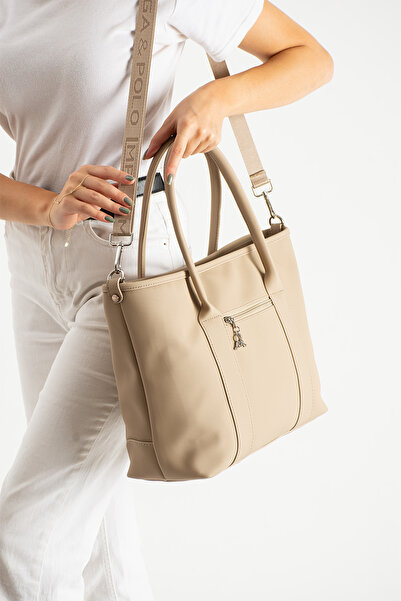 MEGA Jasminel Polo Suni Deri Çapraz Askılı El Ve Omuz Çantası