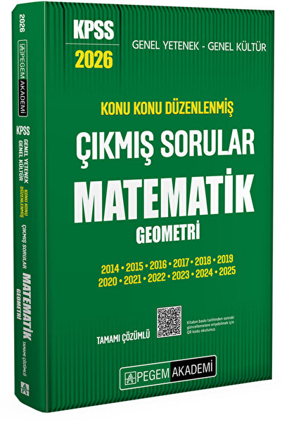 Pegem Akademi Yayıncılık Pegem 2026 KPSS Matematik Çıkmış Sorular Konu Konu Ç...