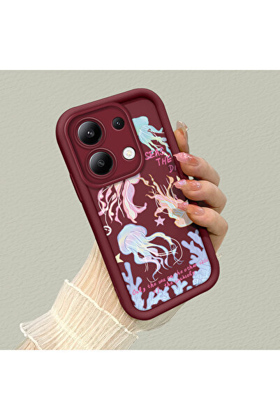 Hontinga Xiaomi Redmi Note 13 Compatible Camera Protected Medyuza Pattern Sof...