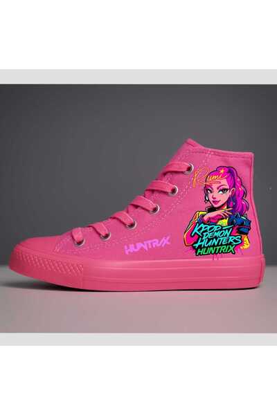lias desing Rumi Kpop Demon Hunters Huntrıx Printed Girls' Sports Shoes and S...