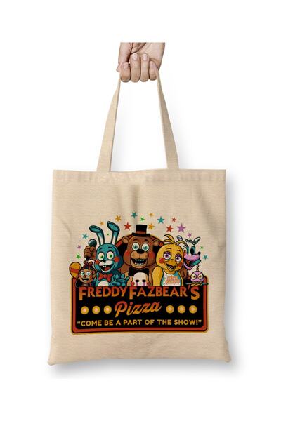 Toyaso Five Nights At Freddys Bonnie Fnaf Λευκή υφασμάτινη τσάντα με μακριά λ...