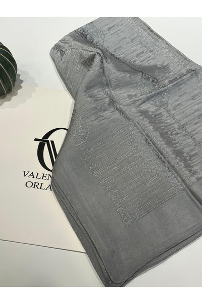 Valentino Orlandi Pamuk Floş Jakar Şal