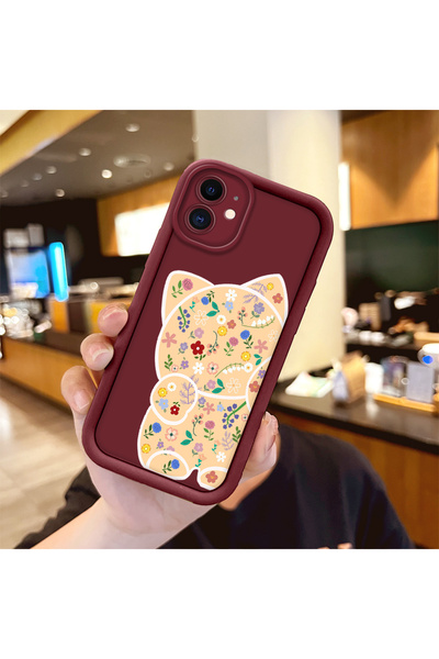 Hontinga Slim Silicone Phone Case Compatible with iPhone 11 Anti-Drop Art Pat...