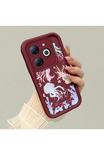 Hontinga حافظة هاتف من السيليكون الناعم بنمط ميديوزا متوافقة مع كاميرا إنفيني...