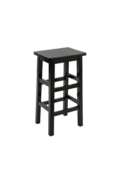 Poyraz Furniture Accessory Masif Ahşap Tezgah Tabure, Endüstriyel Ahşap Kolsu...