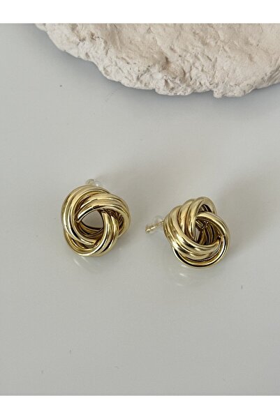 Ladies&Gentlemen Gold Color Weave/Knot Form Vintage Inspired Women Earrings