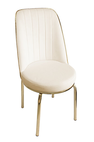 PROBELLA Gold Mutfak Sandalyesi Yemek Odası Bahçe Balkon Otel Restoran Kafe S...