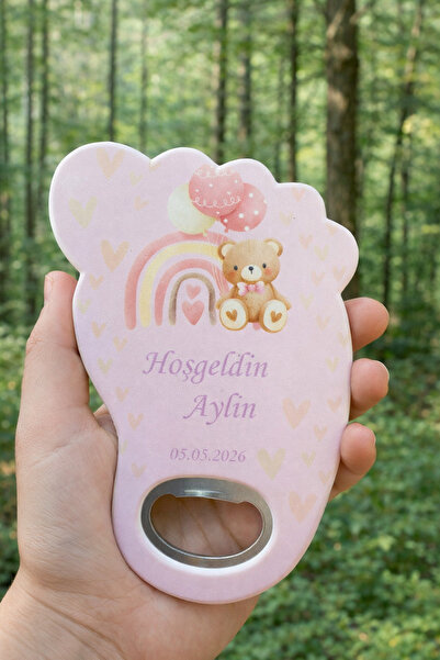 Caldium Store Ayak İzi Açacak Magnet Kişiye Özel Yeni Doğan Temalı 10 Adet