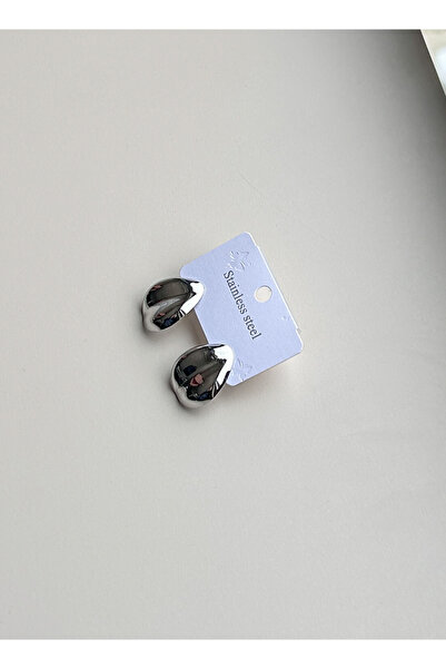 FIORA AKSESUAR Tasarım Kalp Çelik Küpe