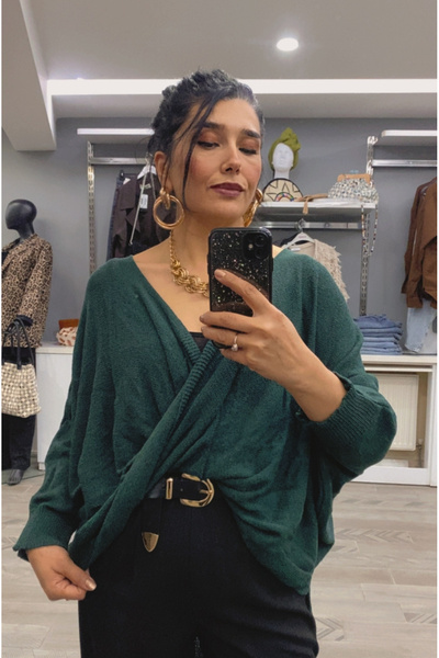 DİVİTİN çapraz salaş bohem bluz