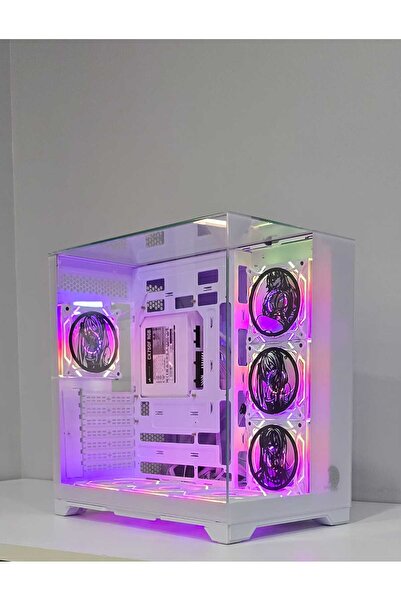 alltech Anime Karakterli 7 ARGB Fanlı Carisma Beyaz Akvaryum Kasa