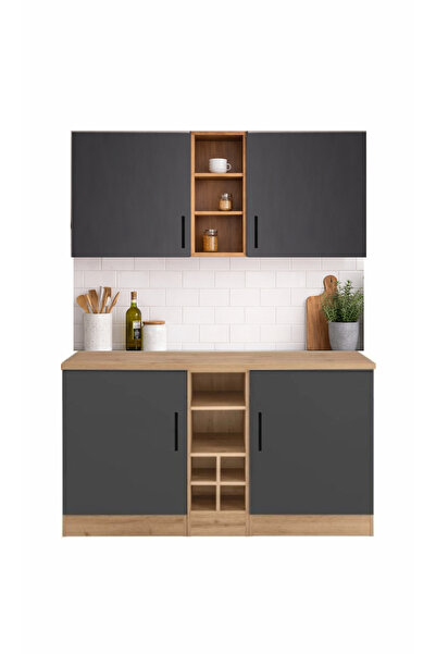 Tdesigno AYZA 4 KAPAKLI ÇOK AMAÇLI DOLAP-MUTFAK DOLABI-MİKRODALGA-ERZAK-AİRFR...