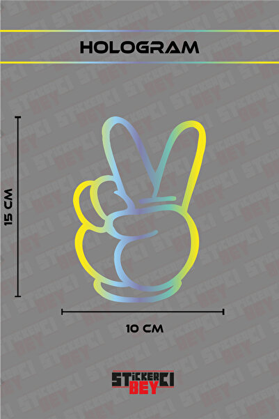 STİCKERCI BEY ملصق علامة السلام للدراجات النارية واللابتوب والخوذة والسيارة (...