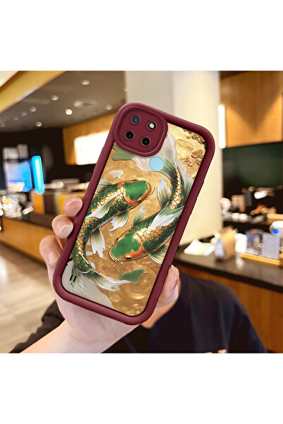 Hontinga حافظة هاتف من السيليكون الرقيق المتوافقة مع هاتف Realme C21Y/C25Y، ن...