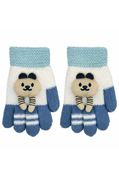 gigigiyim Lion Detail Knitted Wool Unisex Children's Gloves