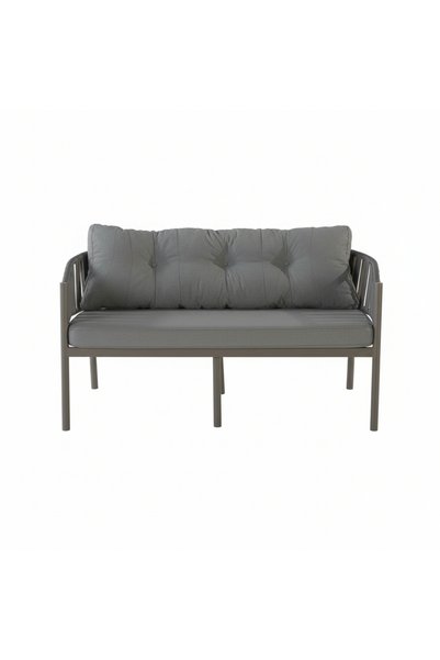 Tu Tienda GALATA 2+1+1+MASA(70*120) BAHÇE BALKON MUTFAK TAKIMI,GRİ