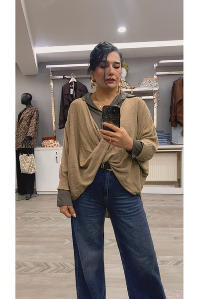 DİVİTİN çapraz salaş bohem bluz