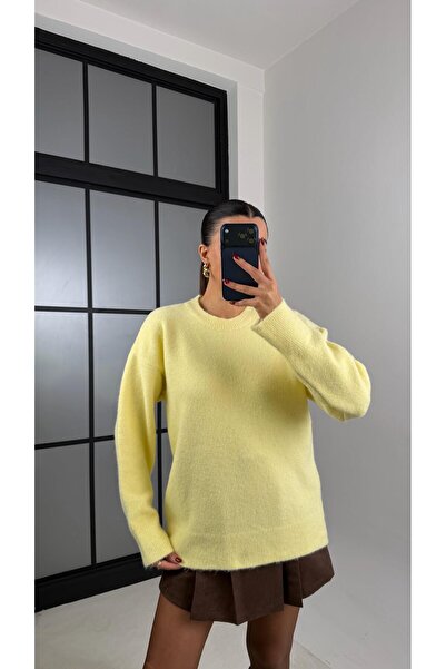 Gaus Sarı Yumuşak Dokulu Triko Kazak GAUS-00628