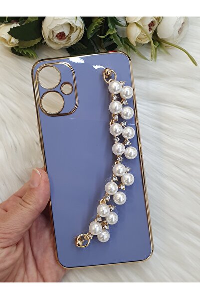 Aksesuarda Moda Tecno Spark 9t Compatible Pearl Handheld Laser Cut Case