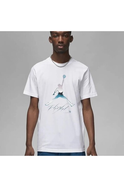 JORDAN Men's White Basketball T-Shirt