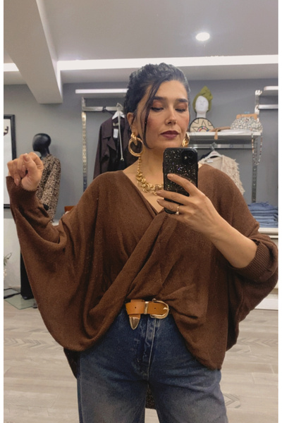 DİVİTİN çapraz salaş bohem bluz