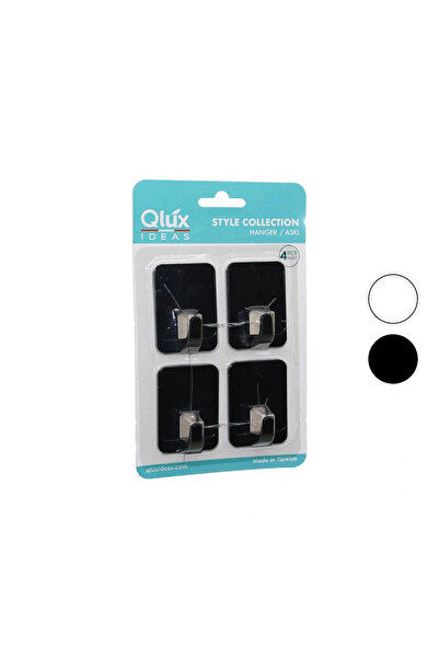 Generic Brand 4Pcs Cloud Aski No-2 Black - White Plastic Adhesive Mounting (5...