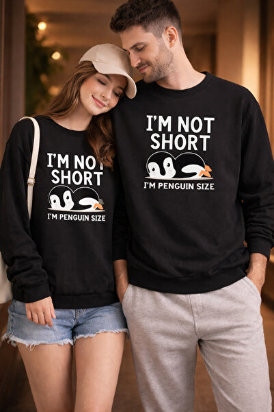 CONSTRAİN Hanorac oversize unisex cu imprimeu Pinguin – Combinație pentru înd...