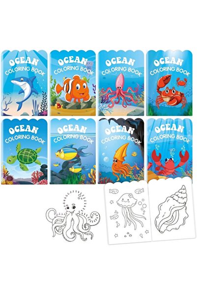 Generic Andanna 12-Piece Ocean Coloring Books Set