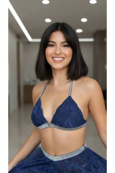 ZİNED Parlak Önden Klipsli Sütyen