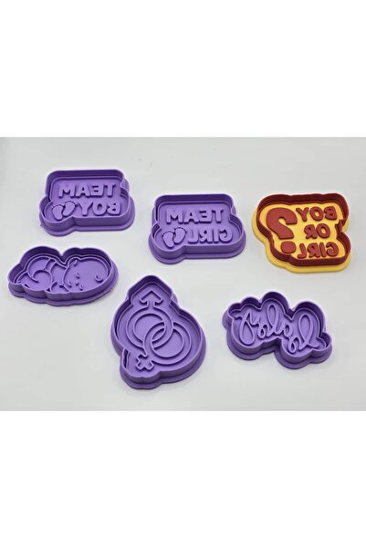 Hediyem Senin İçin مجموعة قوالب الكوكيز لحفلات الجنس |   قاطع عجين مكون من 6 ...