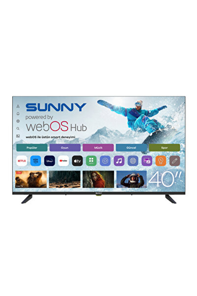 Sunny SN40LEDM-W02S 40" FHD LEDM webOS 2.0S DLED SİYAH