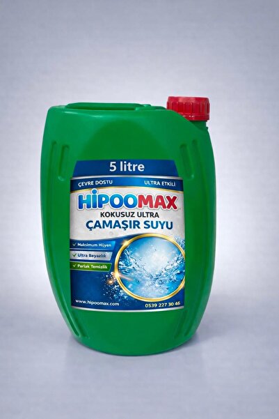 HIPOOMAX Kokusuz Ultra Çamaşır Suyu 5 LT