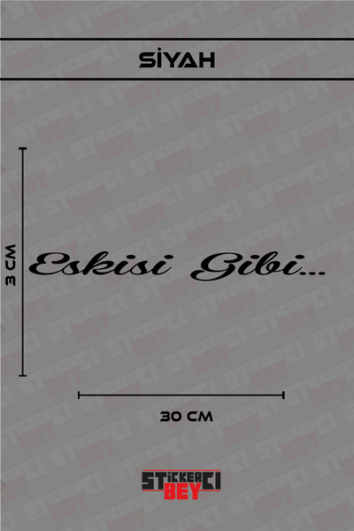 STİCKERCI BEY مثل القديم... ملصق مكتوب للدراجات النارية والكمبيوتر المحمول وا...