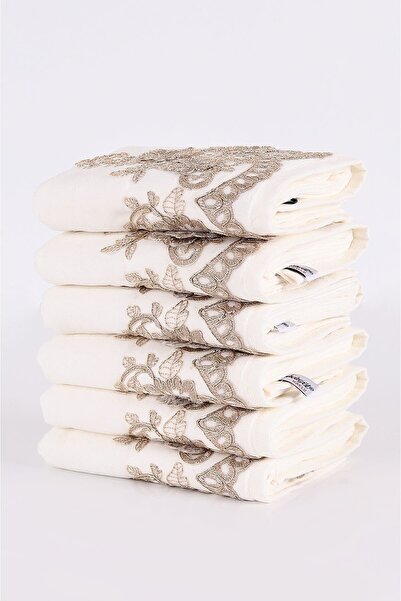 Bella Home Yoncagül 50x90 3D французька вишивка ручної роботи рушник для рук ...