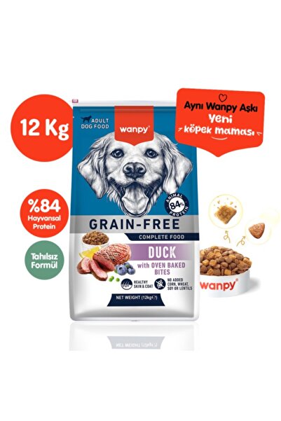 Wanpy Tahılsız Adult Ördekli Yetişkin Köpek Maması 12 Kg