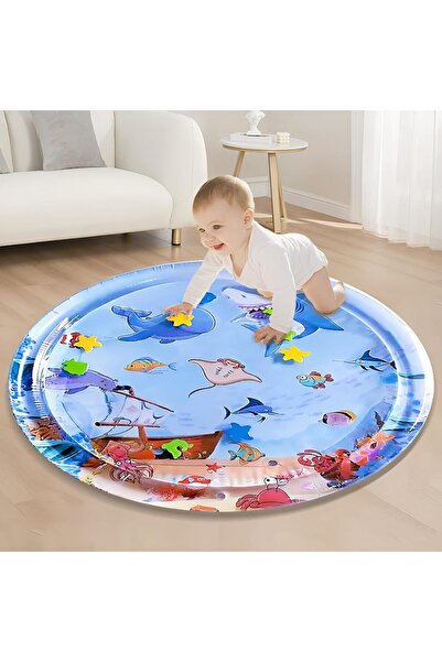Generic بساط لعب مائي قابل للنفخ، مثالي للأنشطة الترفيهية وتحفيز نمو الأطفال ...