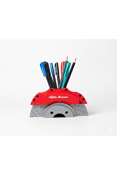 Teknovagroup Brake Disc Caliper Design Pen Holder – Automotive Themed Desktop...