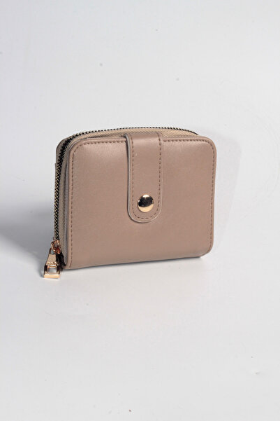 dericom Mink Gold Detailed Multi-Compartment Zippered Women's Wallet – Compac...