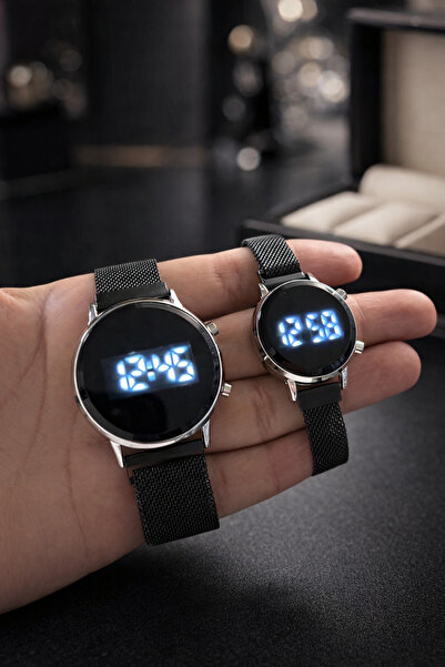 G Sport POLO Dijital Couple Çift Sevgili Eş Saati Hasır Mıknatıs Kordonlu (He...