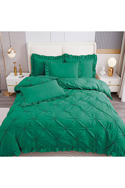 Pucioasa Bed linen with pleats for a double bed for 2 people Pucioasa, 4 piec...