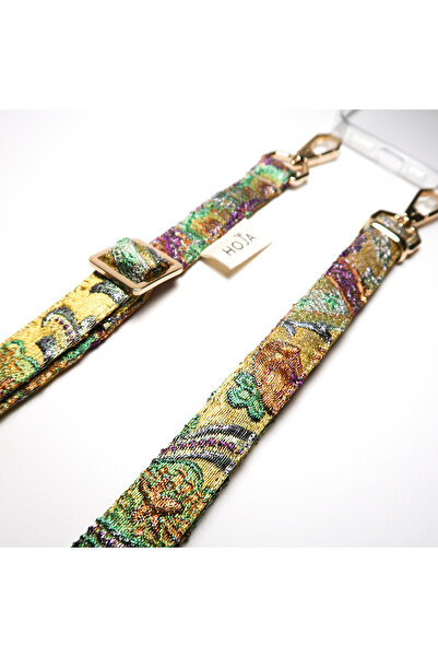 HOJA Store iPhone 15 Plus Shine Colorful Phone Strap Colorful Strap Phone Case