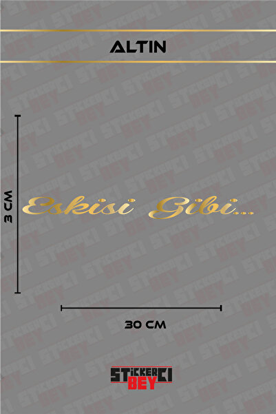 STİCKERCI BEY مثل القديم... ملصق مكتوب للدراجات النارية والكمبيوتر المحمول وا...