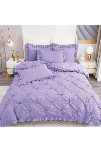 Pucioasa Bed linen with pleats for a double bed for 2 people Pucioasa, 4 piec...