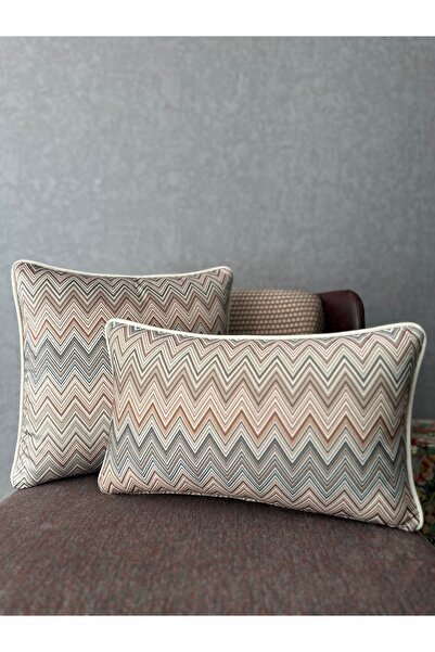Fabricland Chevron-110 Подвійна комбінована наволочка 43x43