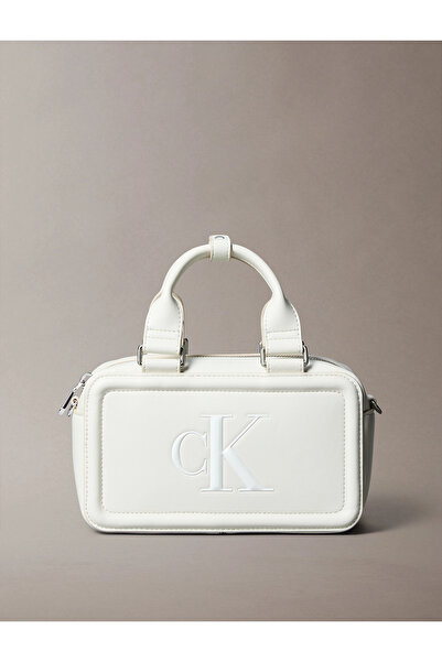 Calvin Klein Bold CK Bauletto Çapraz Askılı Kadın Haki Çapraz Çanta LV04F3411...