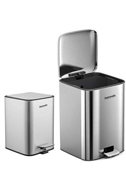 Herevin 18 Lt Stainless Steel Trash Can